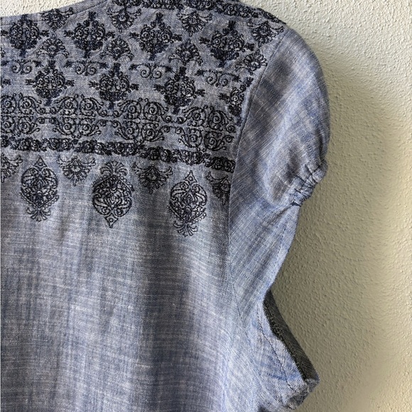 Ariat Katie Chambray Dress Size M Tie Belt
Western Cowboy Denim Embroidered - Picture 6 of 15